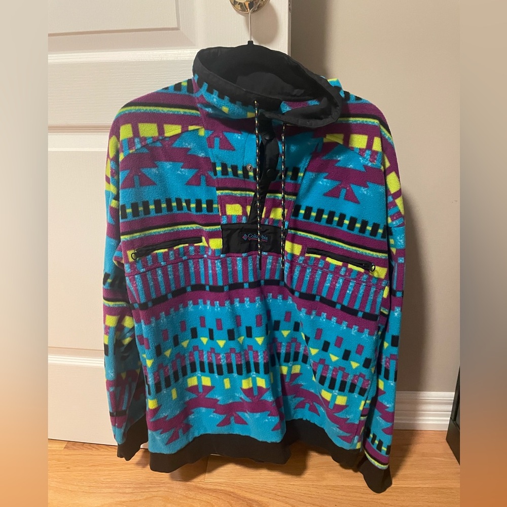 Columbia Vibrant Aztec Geometric Fleece Pullover